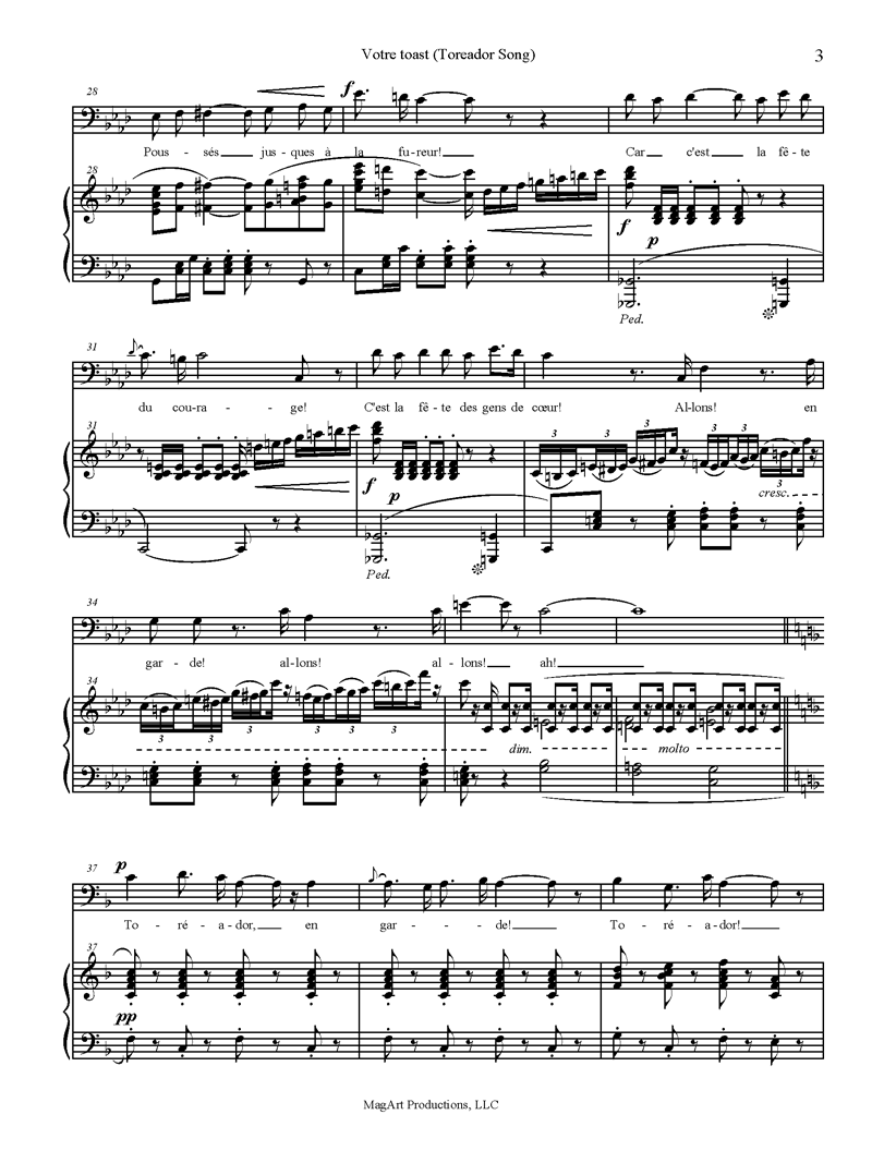 music copying and engraving- piano-vocal